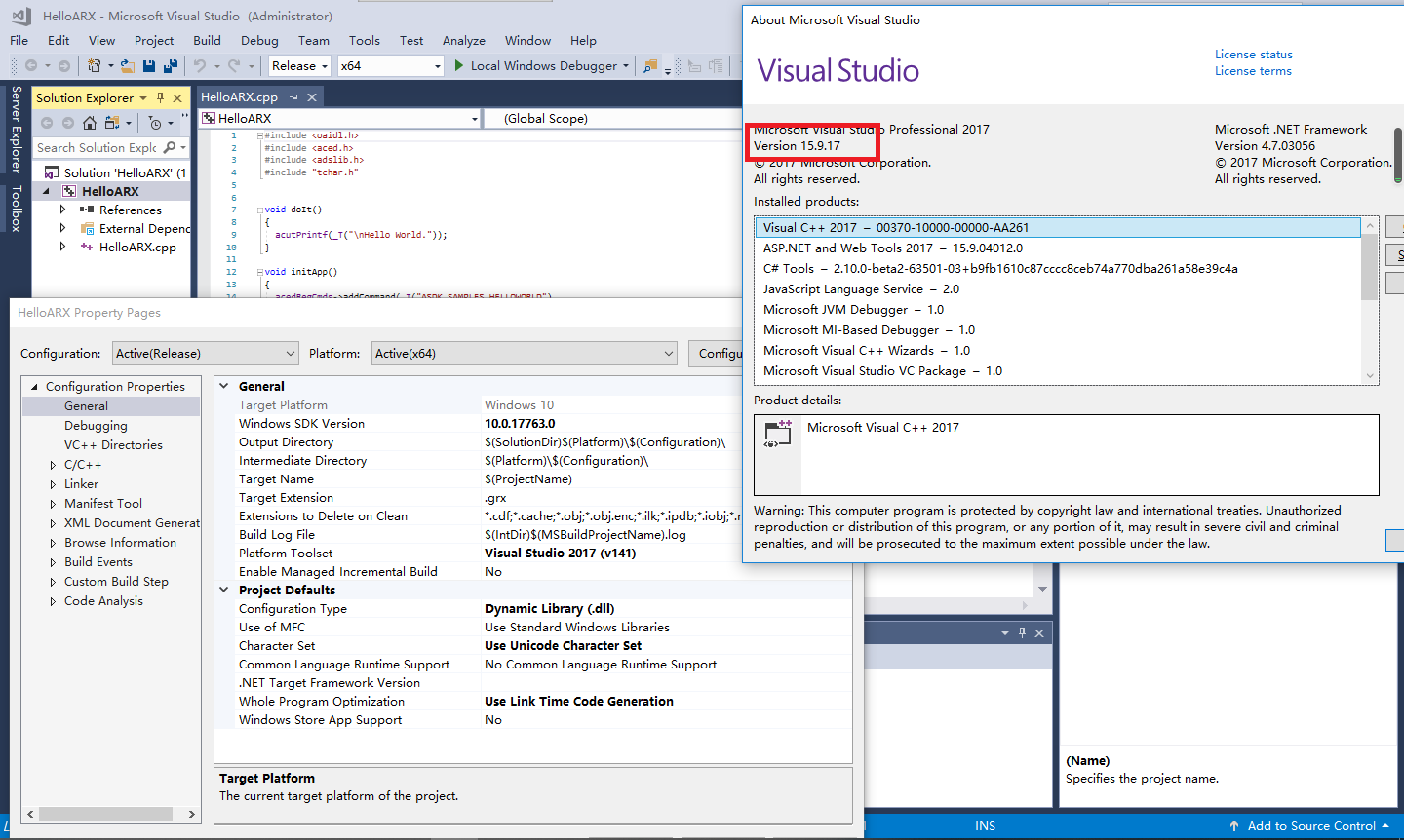 Visual Studio Property